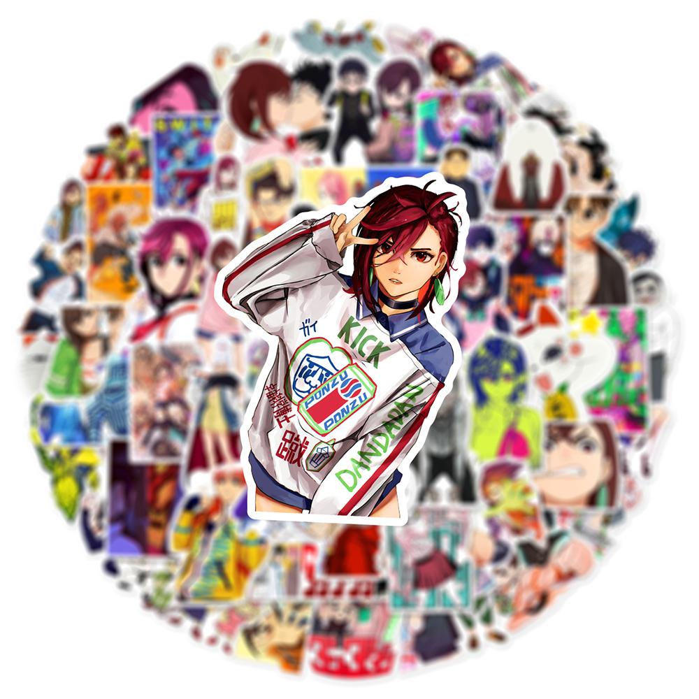 60PCS DAN DA DAN Cartoon Anime Stickers DIY Decoration PVC Waterproof Skateboard Notebook Graffiti Decals