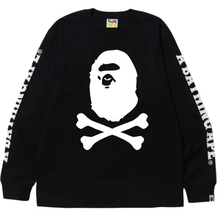 Bape A BATHING APE Crossbone L/S Tee 4K20-111-001