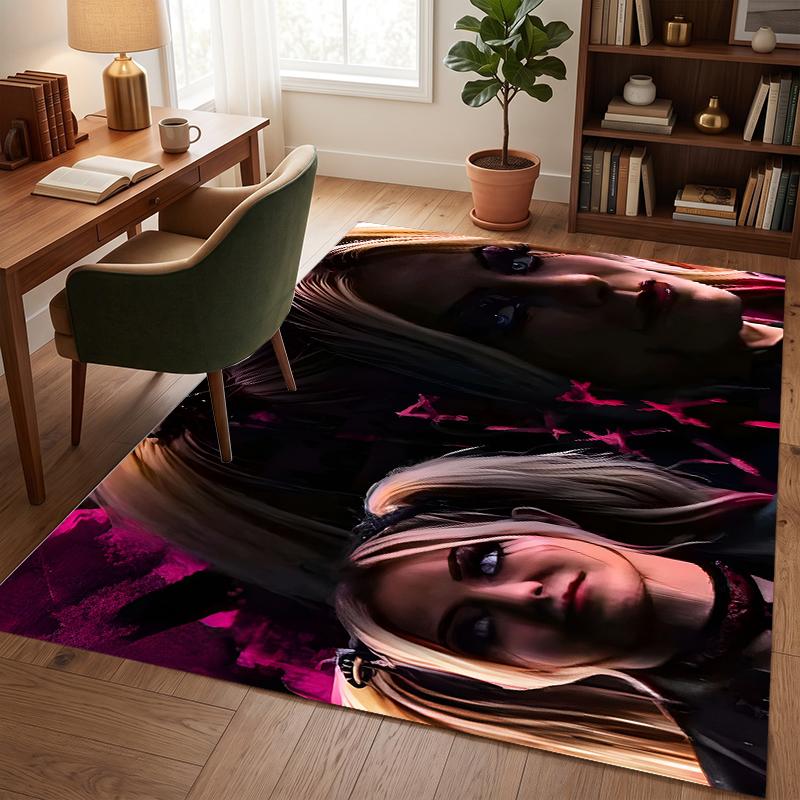 Alexa Bliss (1) Office Rug Elegant Floor Rug for Office Living Room Bedroom and Indoor Home Spaces