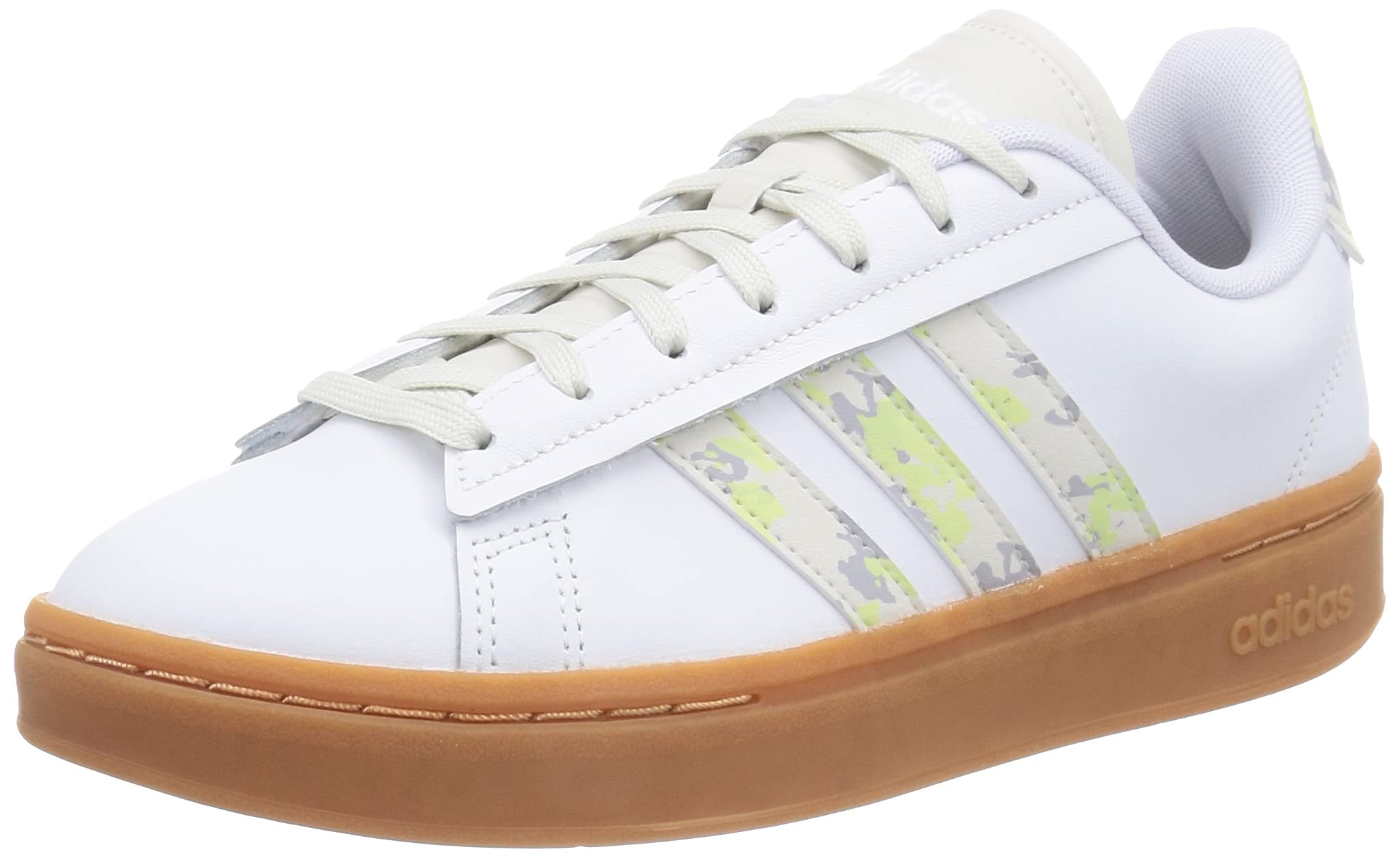 

Adidas Grand Court Alpha Footwear Lime Size cm Sneakers, White/Orbit Gray/Almost (GZ3781), 24.5