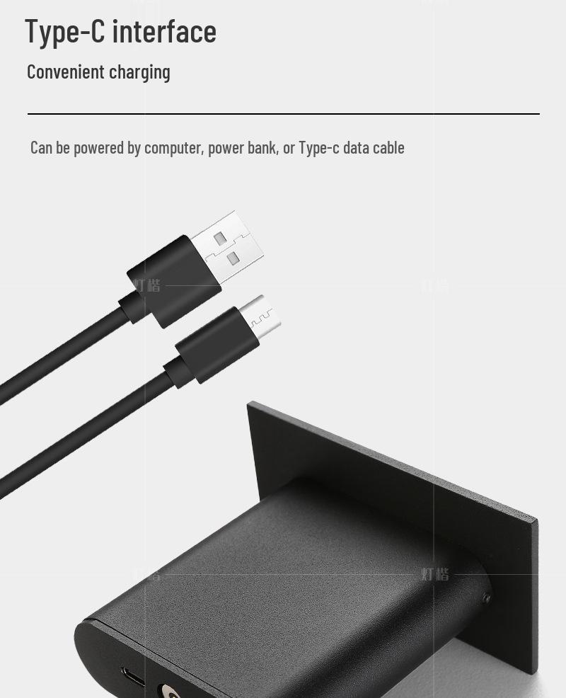 Lux Rechargeable LED Wall Lamp for Living Room & Bedroom – Sleek Linear Design, No Wiring Needed
