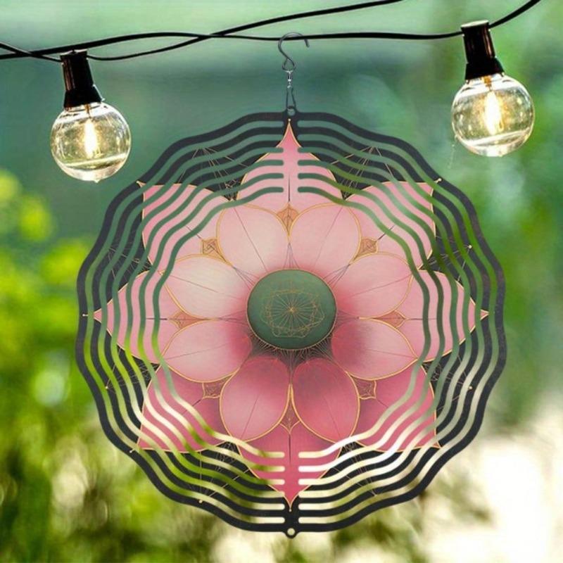 Sparkling Stainless Steel Wind Spinner – Reflective Garden & Patio Decor