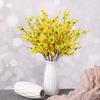 10pcs Artificial Flowers, Long Stem Yellow Winter Jasmine, Flowers Picks for Home Wedding Valentine's Day, Birthday, Mother's Day Decor