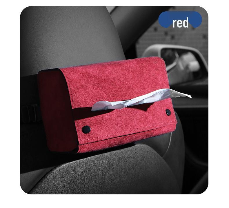 Alcantara Tissue Box for Tesla Screen, Console, & Seat Back
