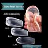 Transparent Silicone Non-slip Height Increasing Invisible Heel Pads for Men and Women