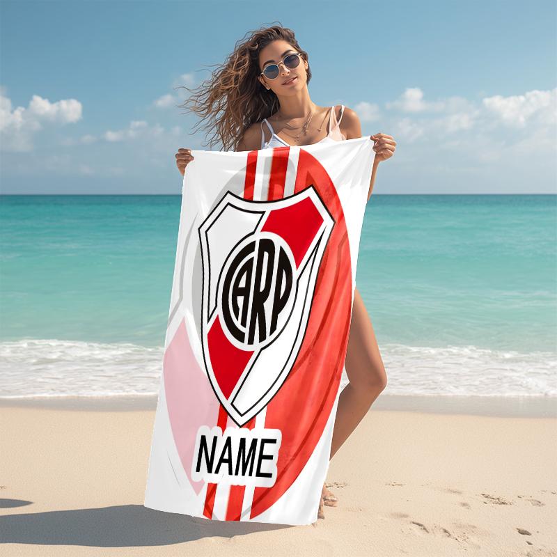 Personalized Flamengo Team Crest Beach Towel Microfiber Beach Towel Thin Absorbent for Beach Swimming Yoga Bath Sports. 0910171