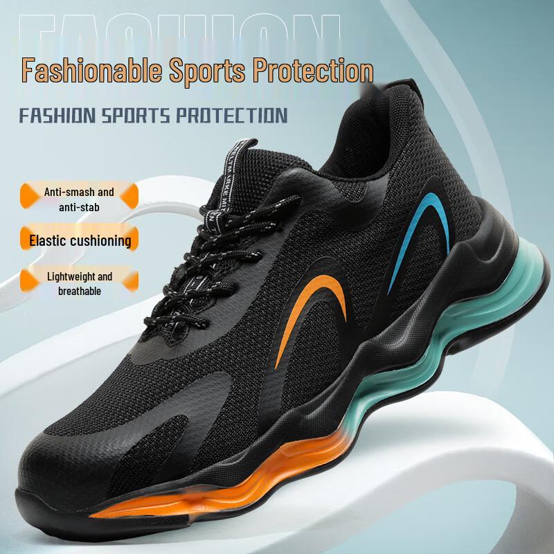 Longchan Men s Lightweight Steel Toe Breathable Safety Shoes 39