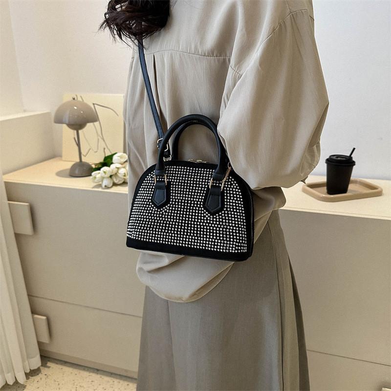 Chic Black Pu Shell Bag Stylish Women's Handbag Trendy Crossbody Tote For Every Day