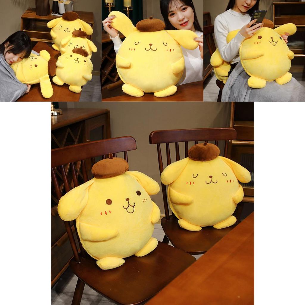 Cute Pudding Dog Plush Toy Sofa Pillow For Office Nap And Air Conditioning Blanket