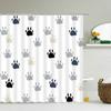Funny Animal Print Shower Curtain Cute Cartoon Animal Bath Curtain For Bathroom Bathtub Bathing Cover Shower Curtains Home Decor