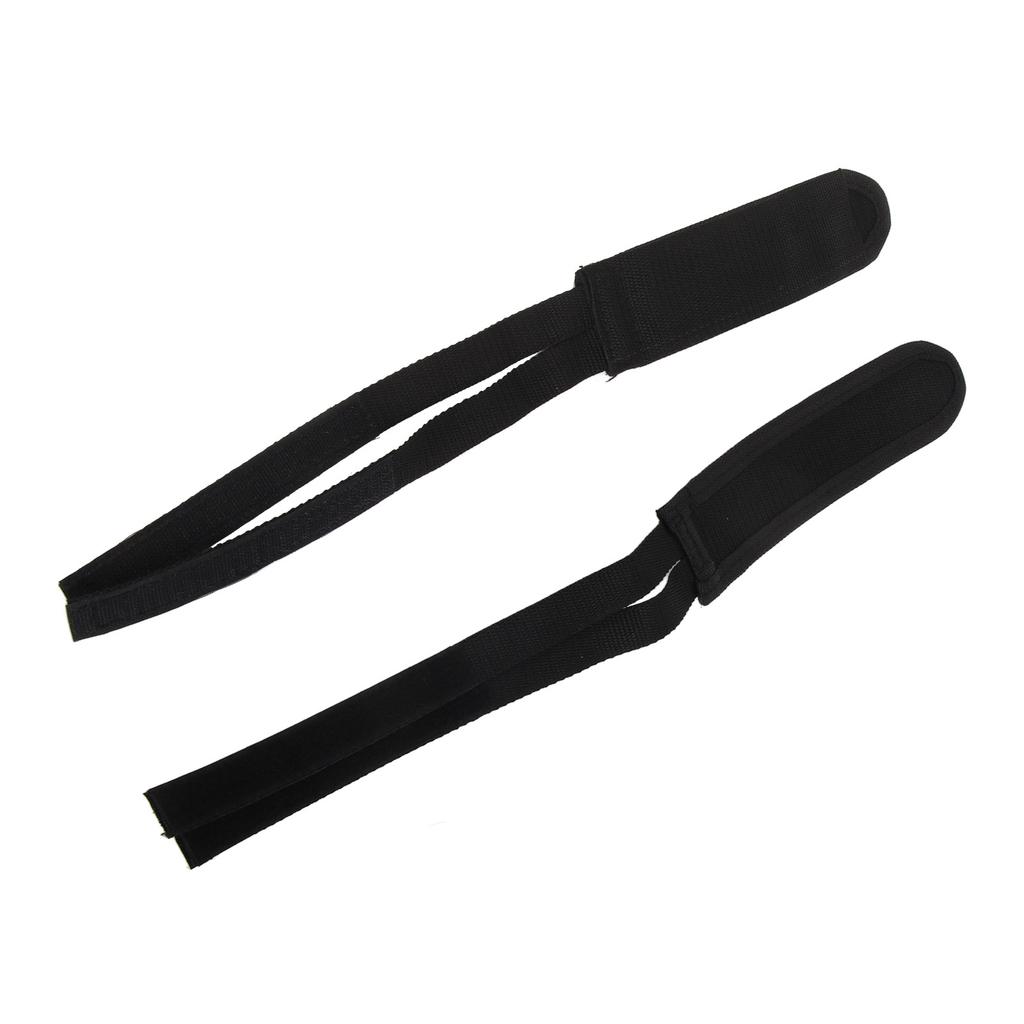 1 Pair Fixed Gear Road Bike Bicycle Cycling Adhesive Pedal Toe Clip Strap Belt Black