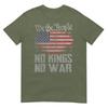 No Kings In America Us Flag Vintage No War Tshirt