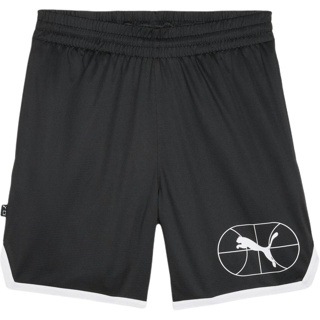 PUMA SHORT JUNIOR VARSITY Basketball Shorts Men's Black 01 633076-01