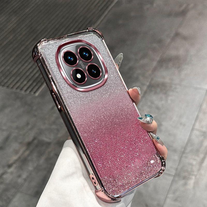 Luxury Glitter Plating Shockproof Phone Case For Xiaomi Redmi Note 14 15 Pro Plus 15 15C 14C 14S 4G 5G Soft Silicone Back Cover