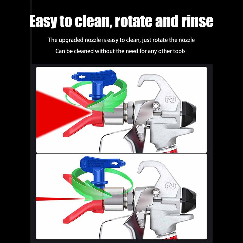 Blue Airless Paint Nozzles 211 313 315 415 417 515 517 523 623 For Airless Spraying Machine Tips And Paint Sprayer Machine Parts