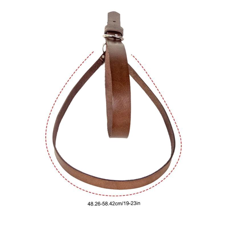 Sombrero de Vaquero Colgante Cinturón Soporte de Almacenamiento Cuero PU Duradero Exhibidor Organizador Estante Para Hombres Mujeres Protección Solar Uso Exterior