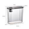 Transparent Oval Fish Tank for Study or Living Room - Small Home Ecological Goldfish Desk Tank