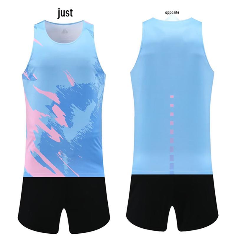 Unisex Quick-Dry Running Suit: Breathable Vest & Sportswear for Marathon and Training