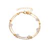 Bracelet Ankle Simple Women Overgild Color Anklet Foot Jewellery Chain Stone