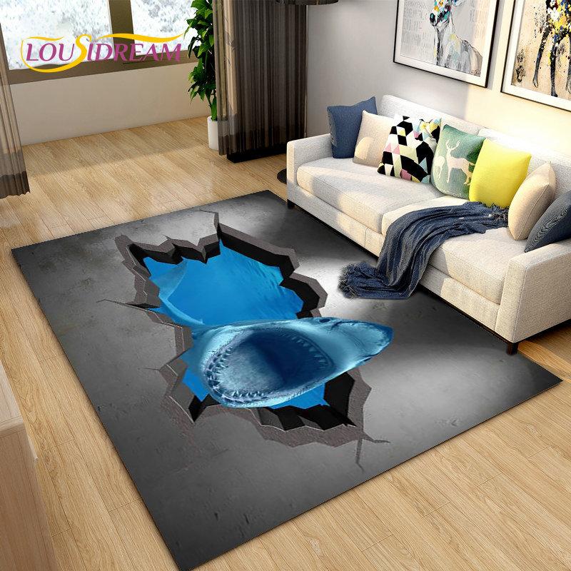 3D Illusion Animal,Zoon,Beast Area Rug Large,Carpet for Living Room Bedroom Sofa,Kitchen Doormat Non-slip Floor Mat Tapis Salon