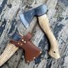 Outdoor Qinggang Wooden Handle Manganese Steel Hand Axe Woodworking Chopping Axe Camping Self-defense Tactical EDC Axe