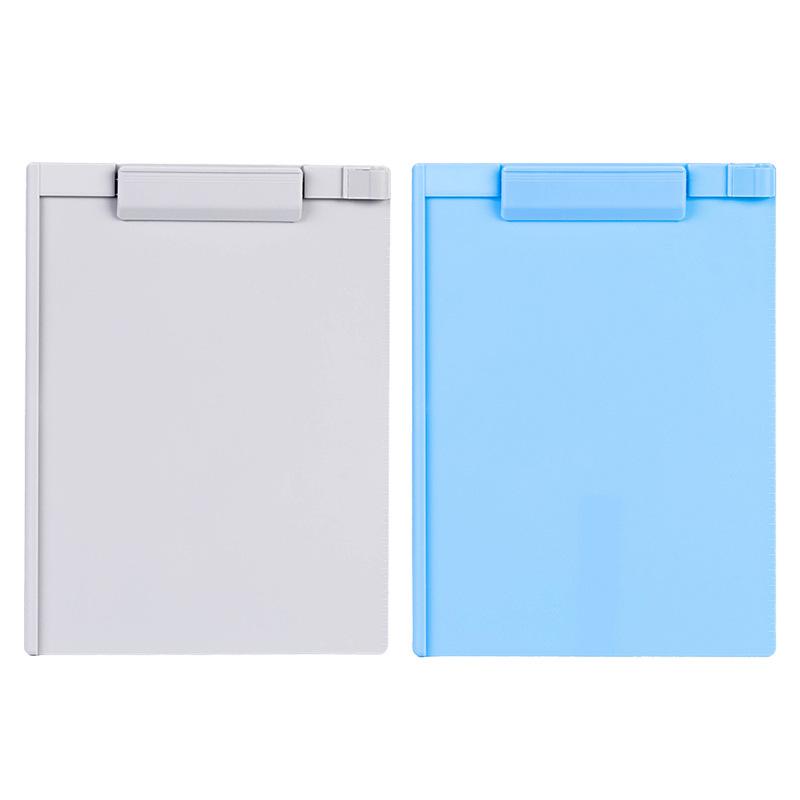 

Пластикова папка-планшет формату А4 зі сховищем та блокнотом для записів 83510 (A4) синій