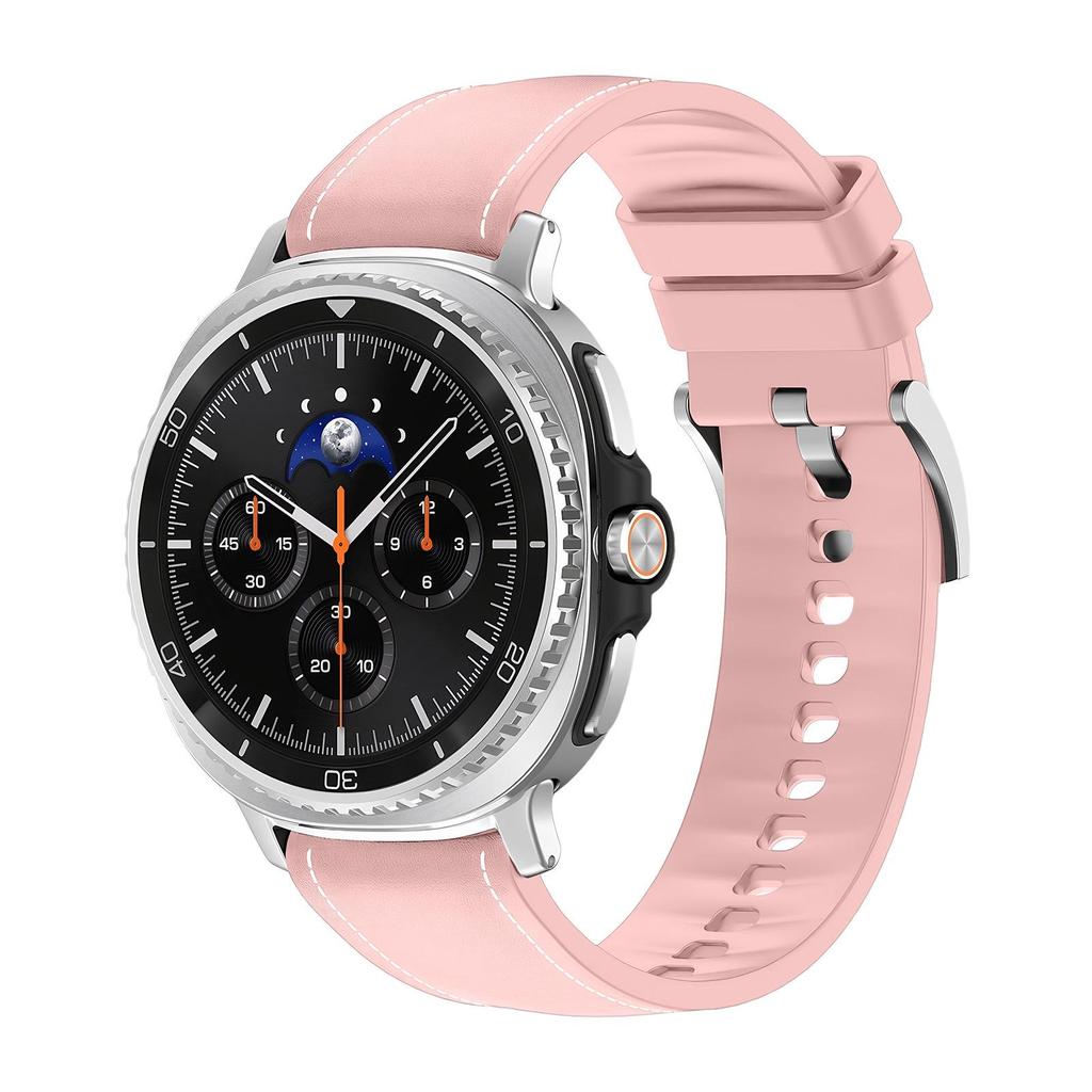 Compatible Leather & Silicone Strap for Samsung Galaxy Watch 8/8 Classic