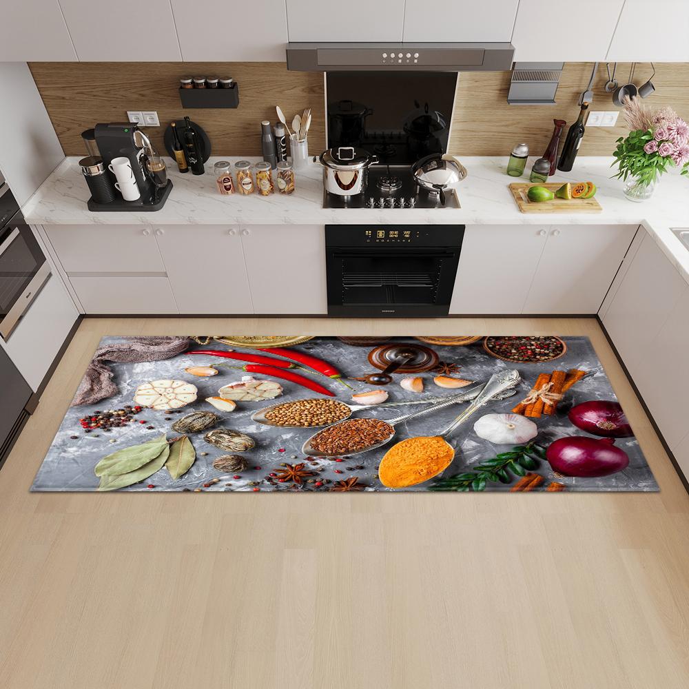 Kitchen Mat Entrance Door Mat Living Room Bedroom Long Carpet Corridor Non-slip Floor Children's Carpet
