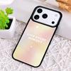 Minimalistisches Pastell GoodVibes Herz Neon Stoßfeste Handyhülle für iPhone 17 Air 16e 15 11 12 14 13 Pro Max Hülle Coque