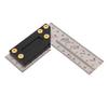 Woodworking   Ruler Right Angle Ruler Carpenter   Layout Tool with Marking Holes 3.9 Inch