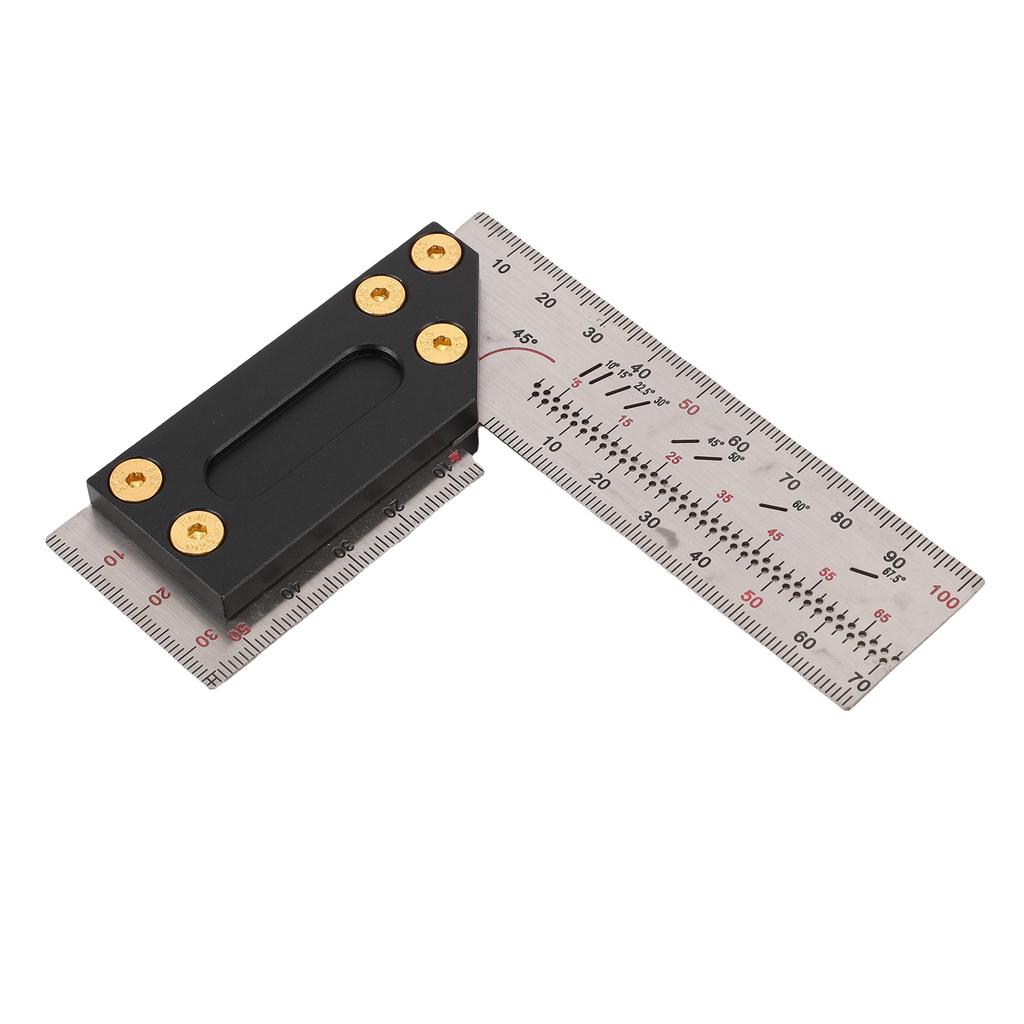 Woodworking   Ruler Right Angle Ruler Carpenter   Layout Tool with Marking Holes 3.9 Inch