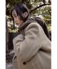 Youth Oversized Double Breasted Coat - Beige