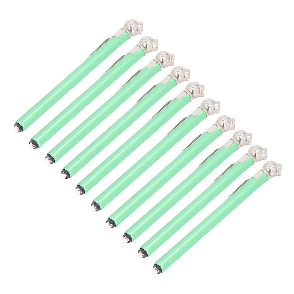 10PCS Pencil Tire Pressure Gauge 3 Ranges 4 Sided Reading High Accuracy Tire Air Gauge