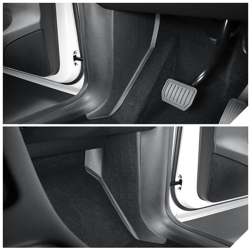 Car Sticker For Tesla Model Y 2023-2025 Driver and Passenger Door Anti-collision Anti Kick Pads Front Guard Plate Welcome Pedal
