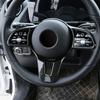 Auto Lenkrad Knopf Rahmen Zierleiste Abdeckung Kohlefaser Glänzend Schwarz für Mercedes Benz A B C E GLC GLA CLA GLS GLE EQC GLB
