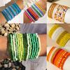 Bohemian Rice Bead Bracelet Thirteen-piece Set Ins Design Contrasting Color Stacking Bracelet Set Women