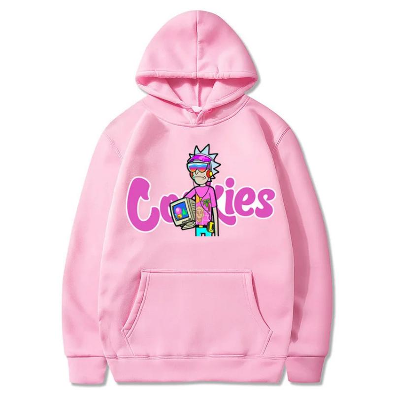 2025 New Anime Cookies Printed Fleece Men's Autumn and Winter Men's and Women's Sweatshirts Hoodies