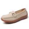 Women Black Moccasins Driving Shoes Flats Casual Nurse Loafers Khaki Minimalist Maternity Office Shoes Large Size
