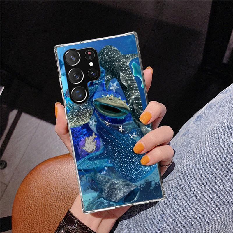 Coque de téléphone Requin-Baleine Océanique Pour Samsung Galaxy S24 S25 Edge S26 Ultra S23 S22 S21 Plus S20 FE + Housse Personnalisée Imprimée Galaxy