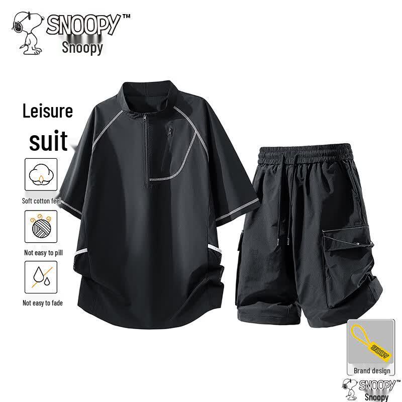 SNOOPY Men s Summer Sport Casual Two-Piece Set XL