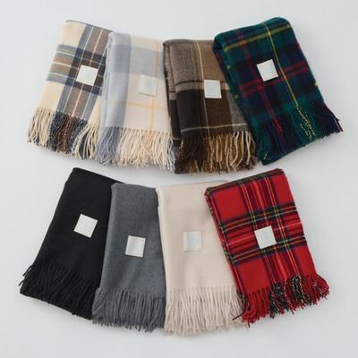 RIANDCO Basic karierter Strickschal - 8 Farben