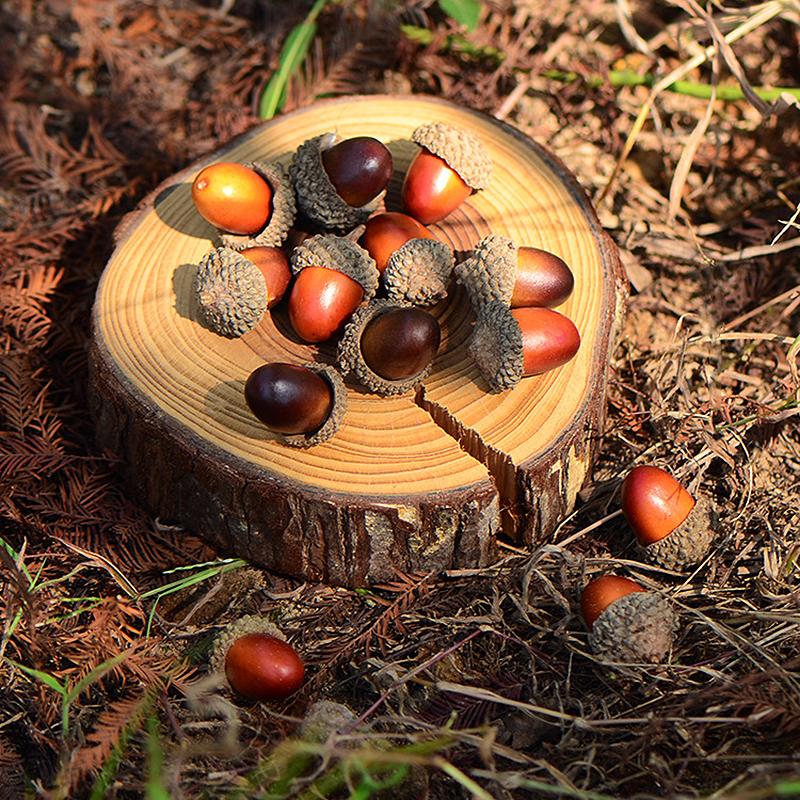 

20/50pcs Foam Pine Cones Mini Artificial Fake Foam Fruit And Vegetables Berries Artificial Flower Wedding Christmas Tree Decor 20pcs