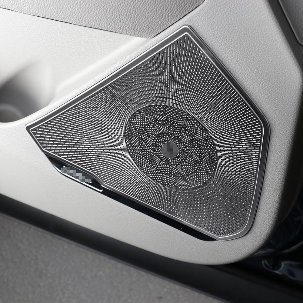 4PCS Stainless Steel Auto Interior Door Speaker Horn Protective Covers for Kia Sportage NQ5 2023-2026 LHD RHD Trim Accessories