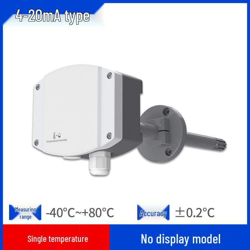 High Precision RS485 Duct Temperature & Humidity Sensor with Display for Industrial Air Conditioning
