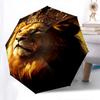 Lion King, Crowned Majesty- Automatic Umbrella, Four Seasons Portable Folding Umbrella, Suitable for Men and Women, Travel, Daily Compact Um