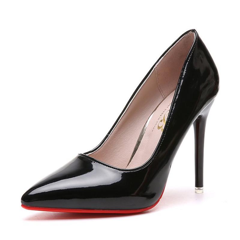 Fashion High Heel Pointed Toe Stiletto Red Bottom Fashion Women's Shoes Shallow High Heels Red Bottom High Heels Lolita Shoes
