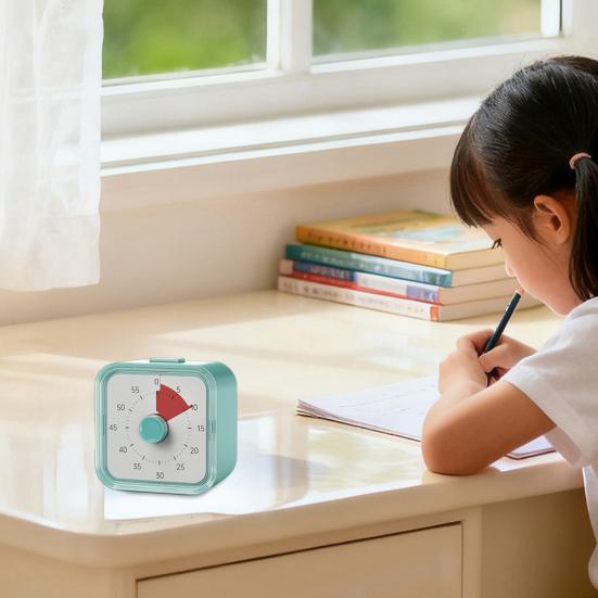 Dětský časovač 60 minut Vizuální časovač Tiché odpočítávání Žádný displej Žádná nastavení Učební časovač Domácí studijní pomůcka
