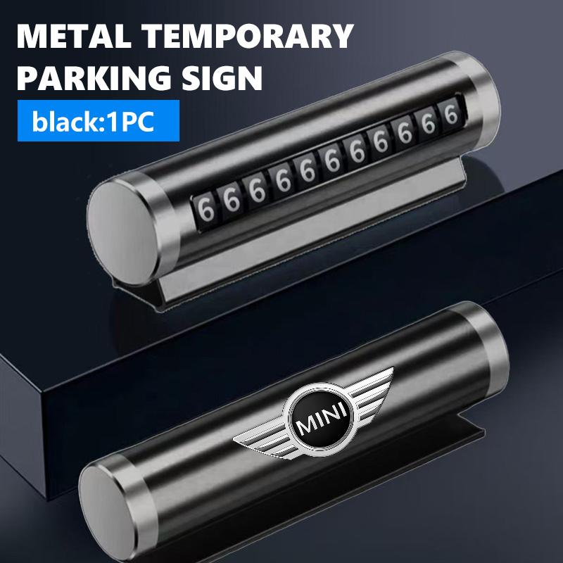 Car Phone Number Plate Temporary Parking Stickers Rotate Park Stop For MINI Cooper R60 R56 F56 F55 F57 F60 Countryman qclyn77