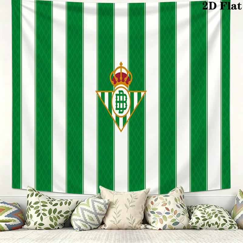 Real Betis Wall Tapestry Aesthetic Wall Hanging Printed Fabric Blanket Decorative Tapestries for Bedroom Living Room Home Decor