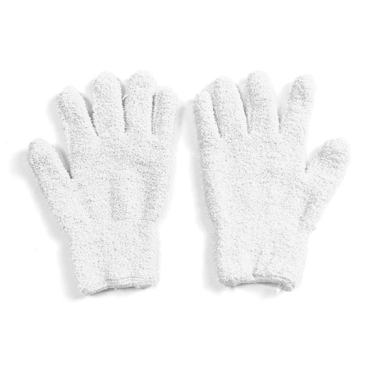 Multipurpose Dust Collection Gloves Soft Absorbent Corals Fleece For Home Cleaning Tasks Gentle On Furniture Surfaces